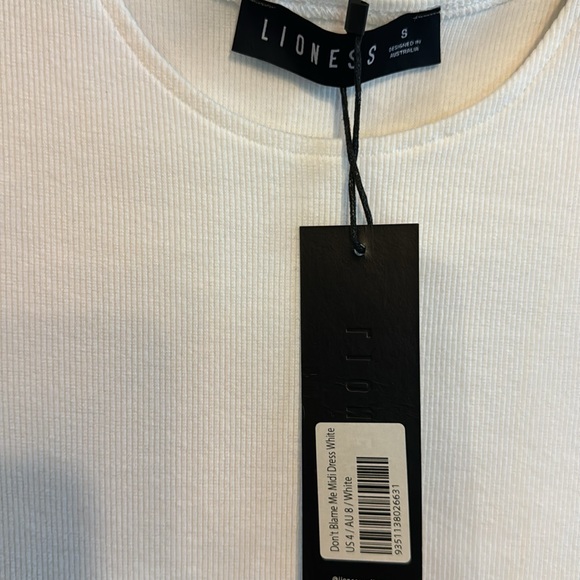 NWT Princess Polly White Midi Dress Size 4 - Picture 7 of 7